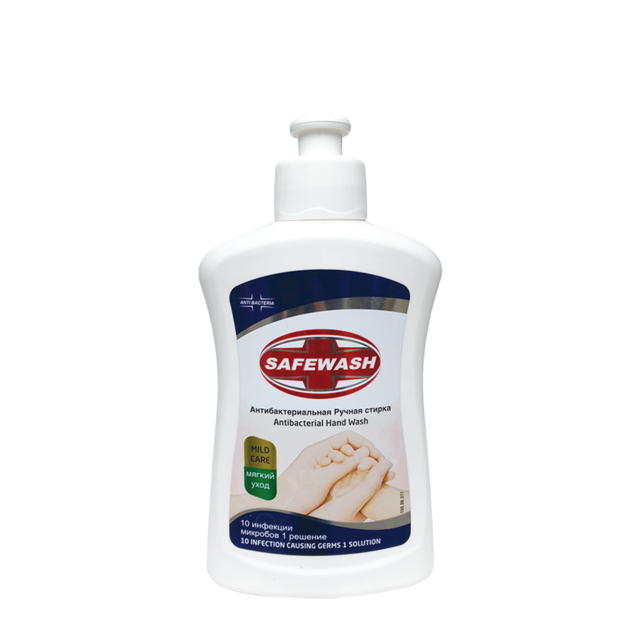 Antibakterielle Handseife von Safewash, milde Pflege, 220 ml