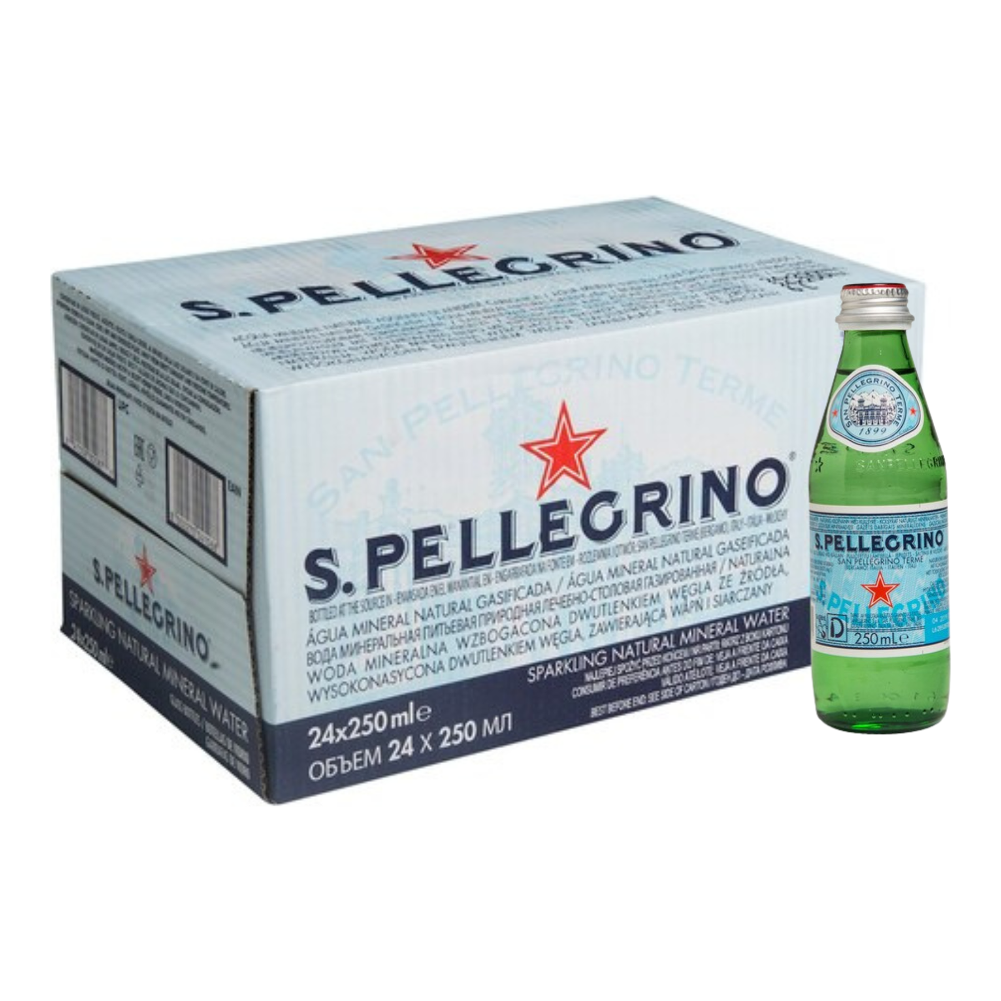 Sanpellegrino Acqua Mineral mit Kohlensäure (24x 25cl)