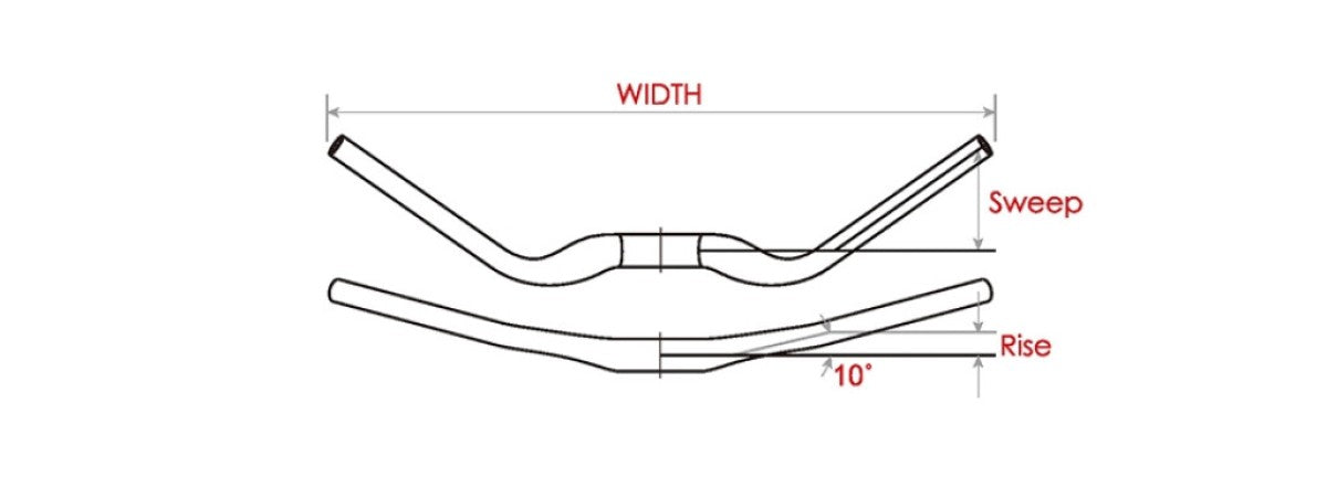Satori Noirette Lenkung Biegung 31,8 mm mattschwarz 630 mm (E-Bike)