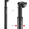 Sitzpfosten Satori Eleganz LT Ø27.2mm 350 mm - Mattschwarz