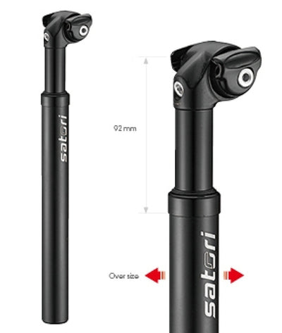 Sitzpfosten Satori Eleganz LT Ø27.2mm 350 mm - Mattschwarz