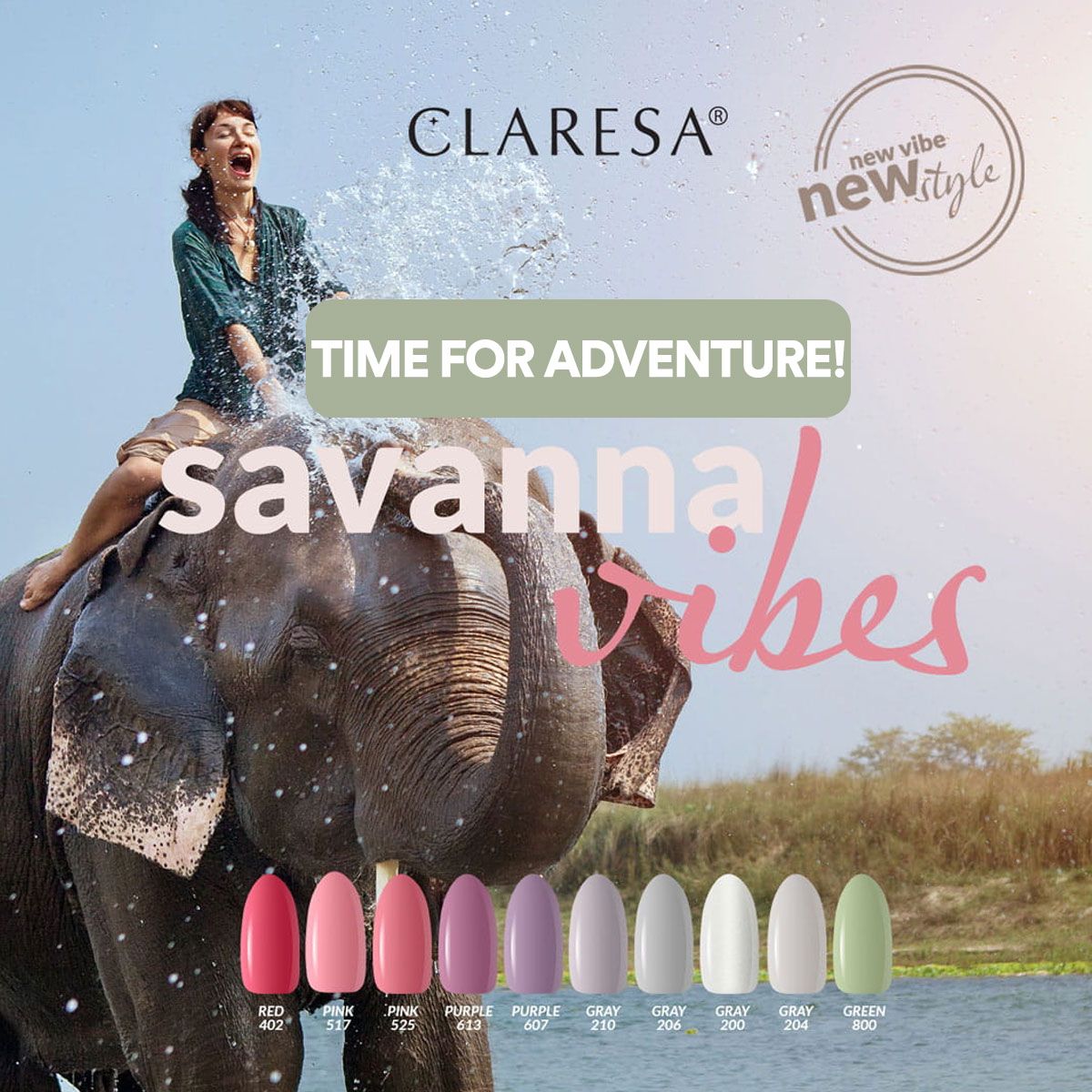 Claresa Claresa UV LED GELLAK 5ML PILPLE 613 SAVERAN VIBE