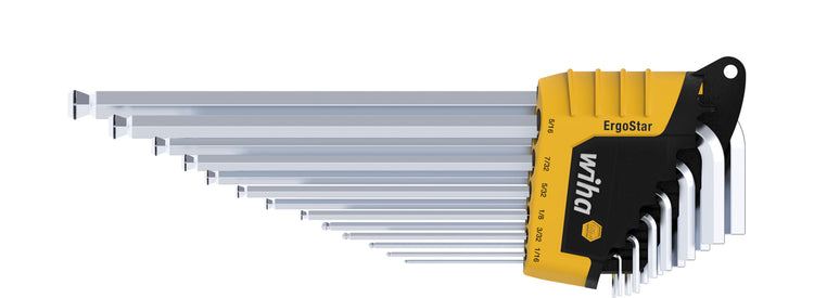Wiha-Stiftschlüssel in Ergoostar Holder, 14-teiliger