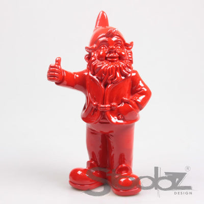 Stoobz Design Stoobz Zwerg Daumen hoch rot 31cm