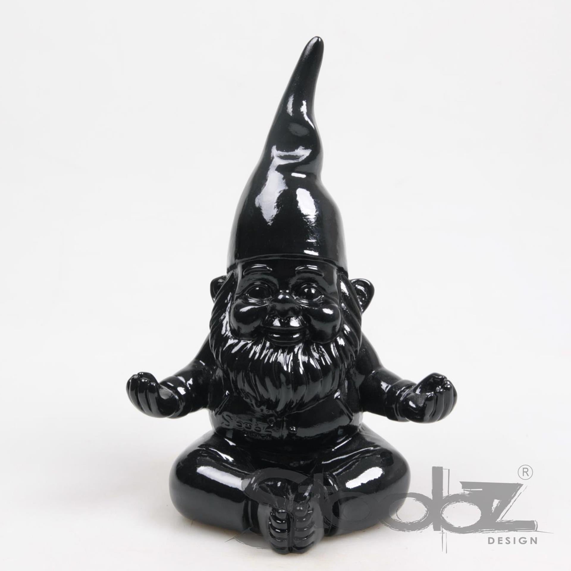 Stoobz Zwerg Yoga schwarz 20cm
