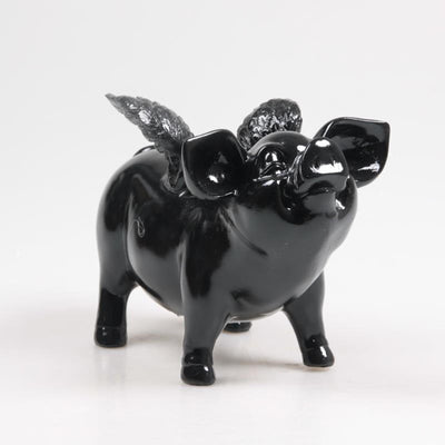 Stoobz Design Stoobz Sparschwein mit Flügeln schwarz