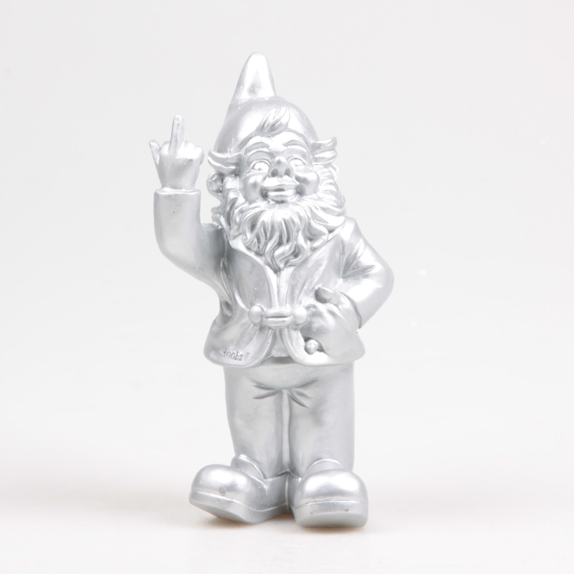 Stoobz Design Stoobz Gnom F*ck You Silber 20cm