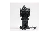 Stoobz Design Stoobz Zwerg Peace Schwarz 13x11x31cm - afbeelding 1