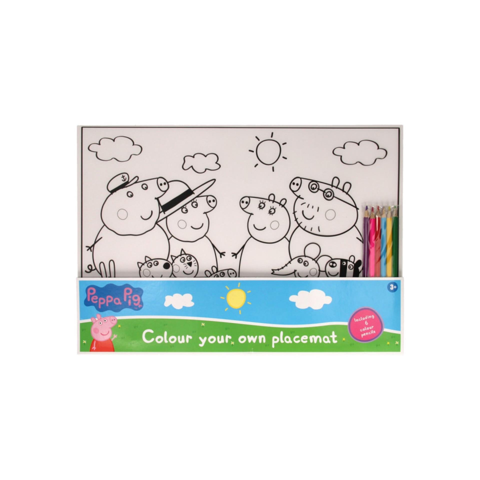 Placemat Farben Peppa Pig
