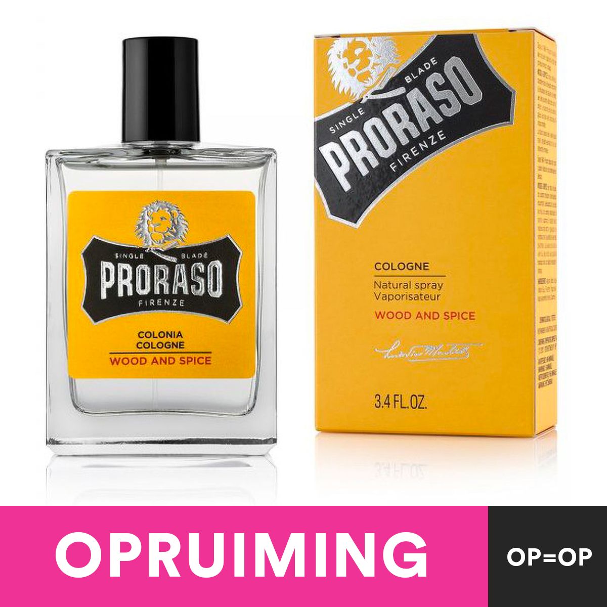 Proraso Cologne Naturspray Holzgewürz 100ml