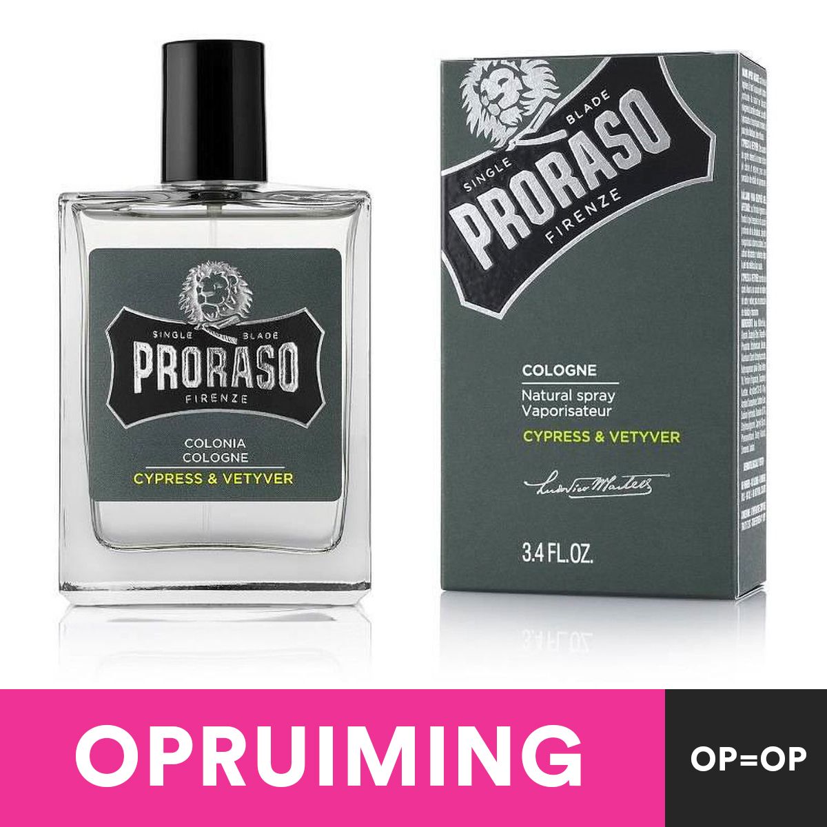 Proraso Cologne Natural Spray Zypressen-Vetiver 100 ml