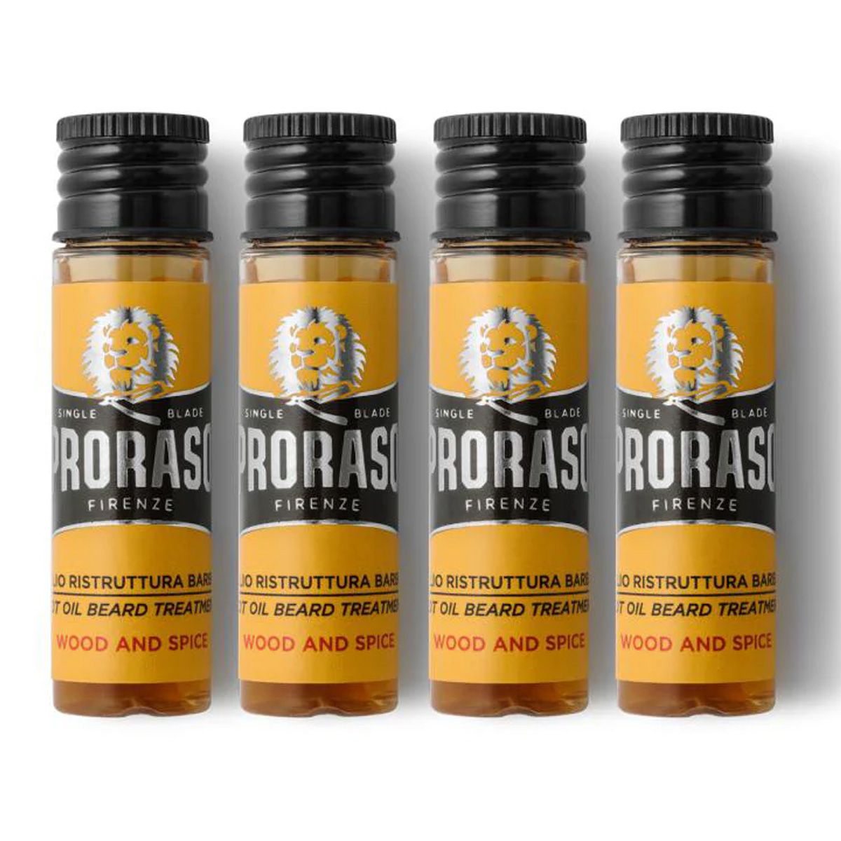 Proraso Heißöl-Bartbehandlung mit Holzgewürz, 4 x 17 ml