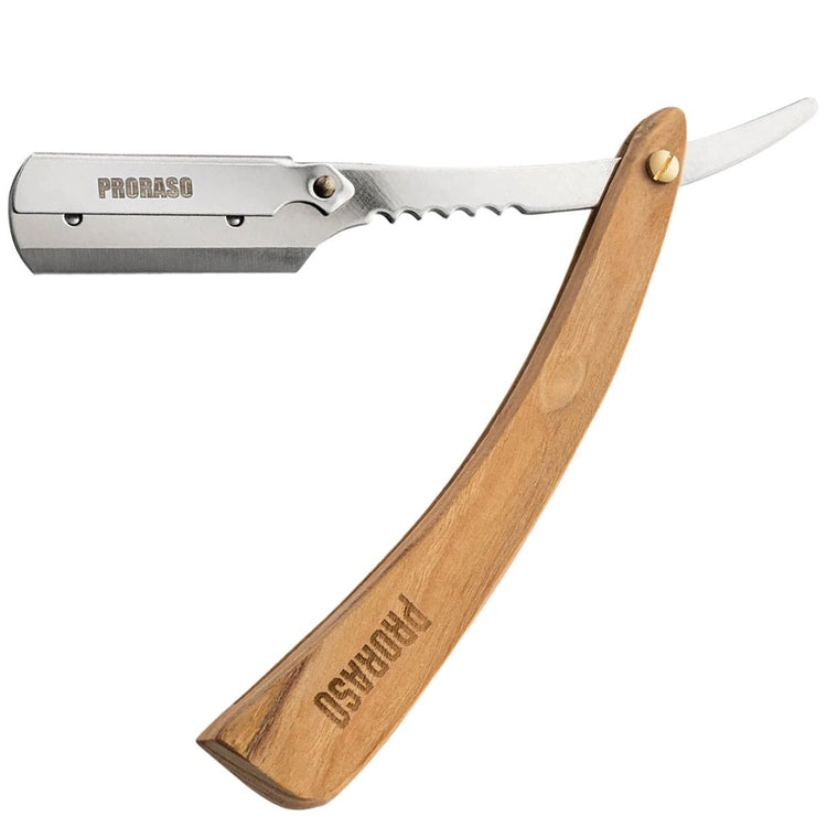 Proraso Barber Shavette Schneidemesser aus hellem Holz
