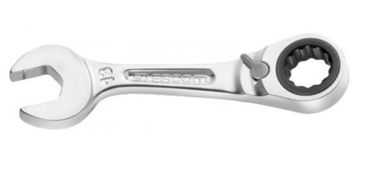 Kurzer, rutschfester Ratschenschlüssel von Facom, 15 mm – 467bs.15 – 467bs.15