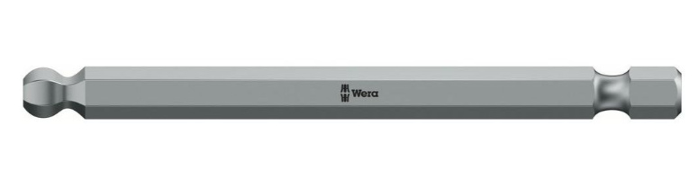 Wera 842 4 Sechskant-Bits Kugelkopf, 4,0 mm x 89 mm – 1 Stück – 05059681001
