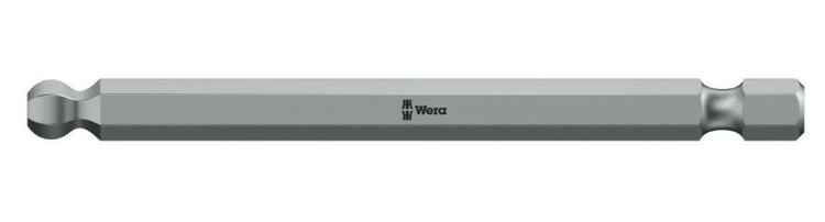 Wera 842 4 Sechskant-Bits Kugelkopf, 4,0 mm x 89 mm – 1 Stück – 05059681001