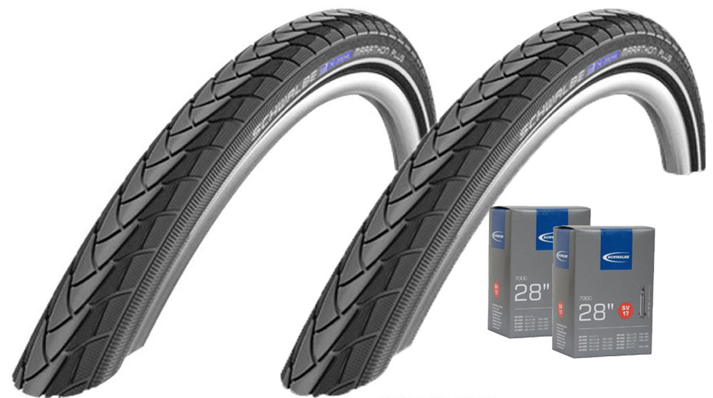 Schwalbe Marathon Plus 37-622 + Schlauch SV17 Set