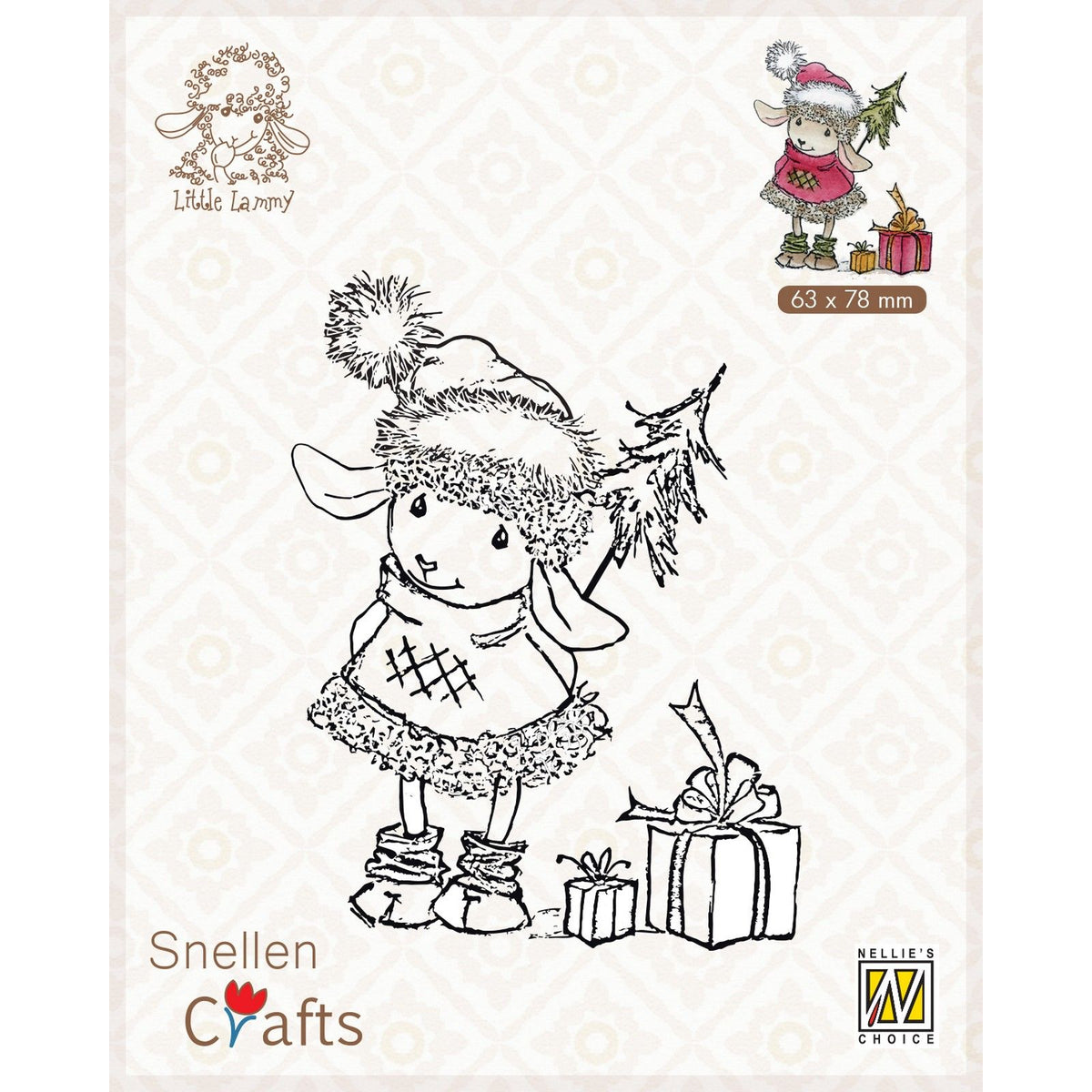 Nellies Wahl • Little Lammy Clear Stamps, glücklich mit Geschenken