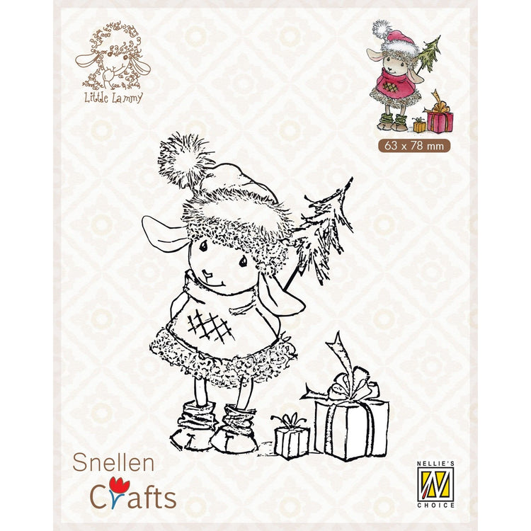 Nellies Wahl • Little Lammy Clear Stamps, glücklich mit Geschenken