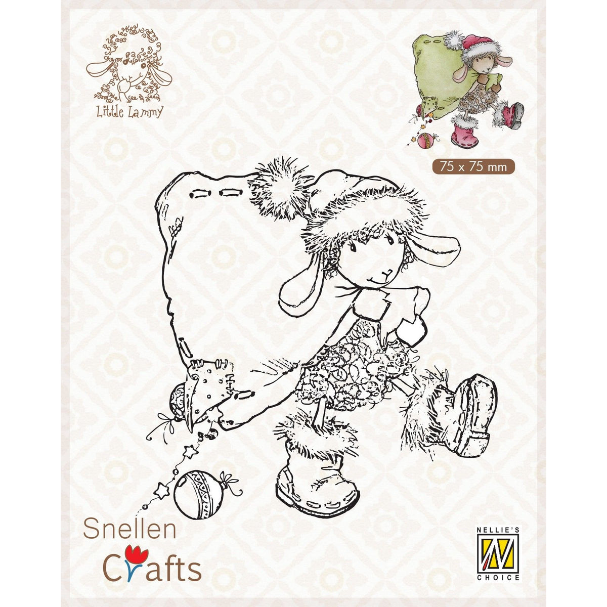 Nellies Wahl • Little Lammy Clear Stamps Santa Lammy