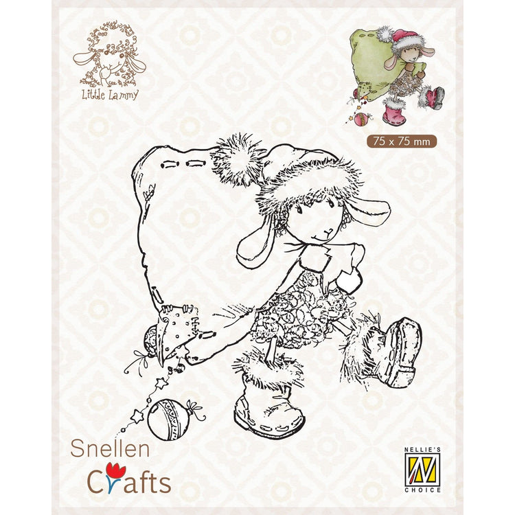 Nellies Wahl • Little Lammy Clear Stamps Santa Lammy