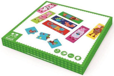 Kratzervorschule Puzzle verrückte Tiere