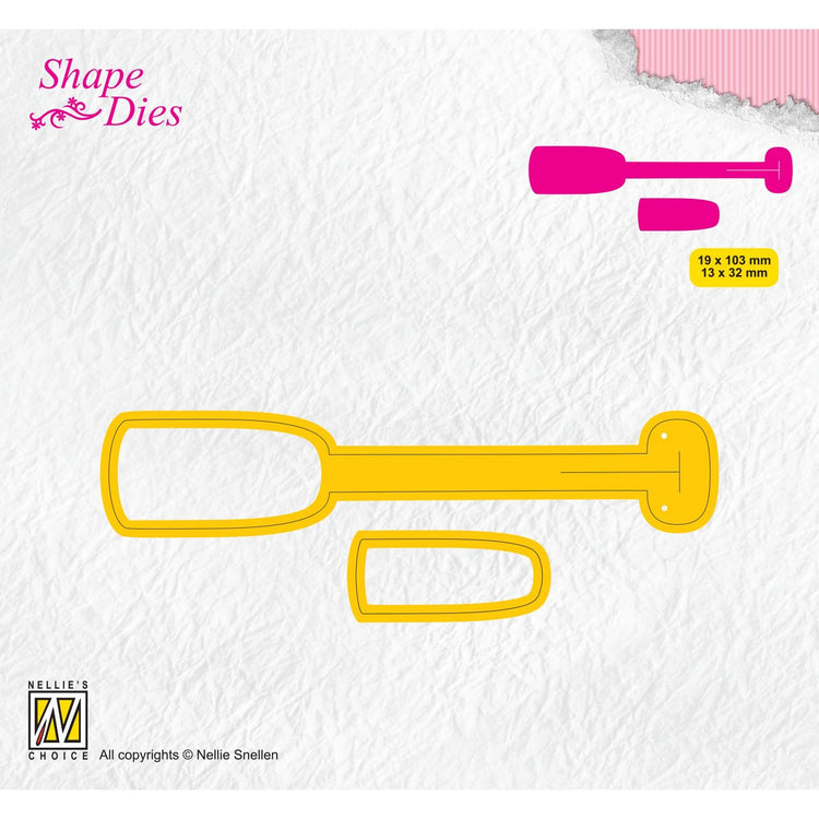 Nellies Wahl • Formstanzen, Tickets und Anhänger, 2 Stück.