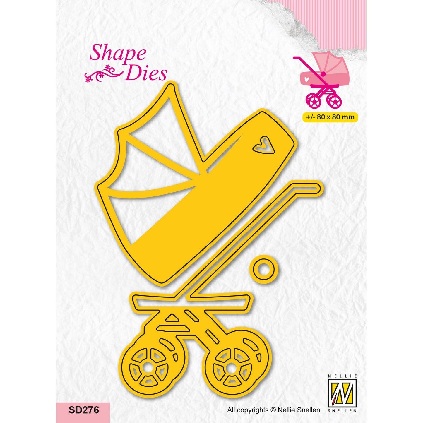 Nellies Wahl • Stanzformen Kinderwagen 3-tlg.