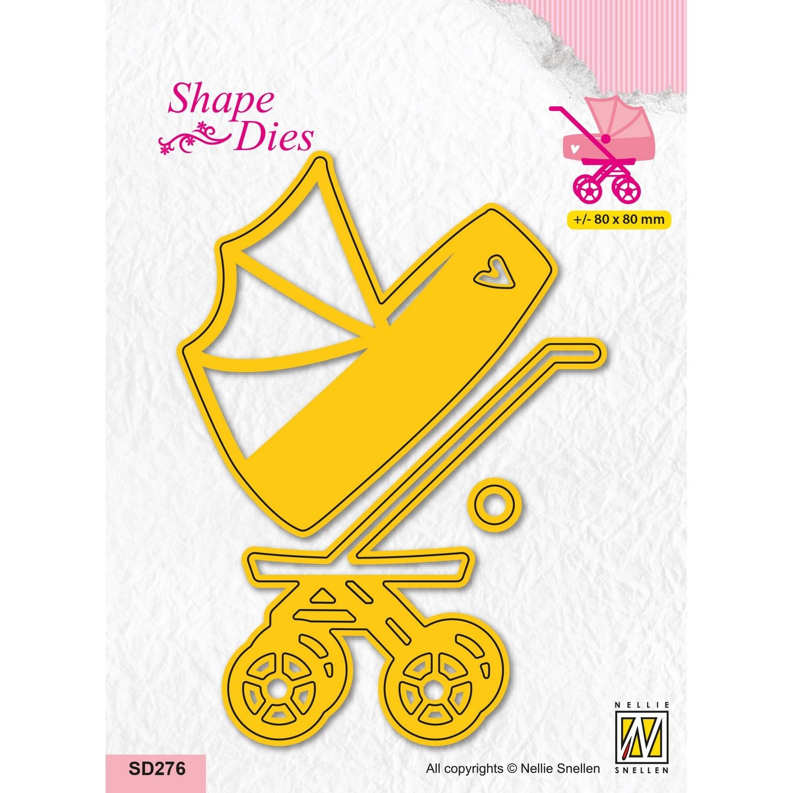 Nellies Wahl • Stanzformen Kinderwagen 3-tlg.