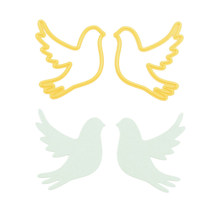 Nellies Wahl • Formstempel Tauben 2St.