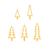 Nellies Wahl • Stanzformen Weihnachtsbaum klein 5 Stk.