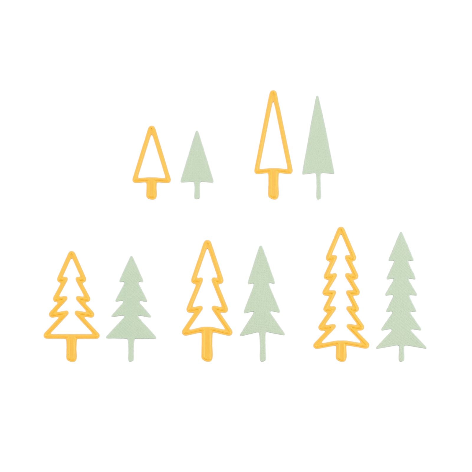 Nellies Wahl • Stanzformen Weihnachtsbaum klein 5 Stk.