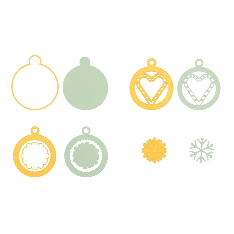 Nellies Wahl • Formstempel Weihnachtskugeln 4St.