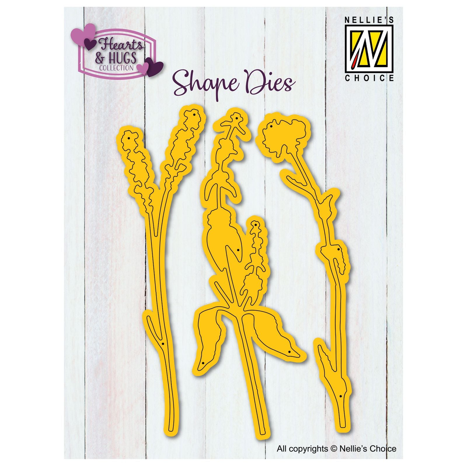 Nellies Wahl • Stanzformen Blumen 3x10x3cm 3St.
