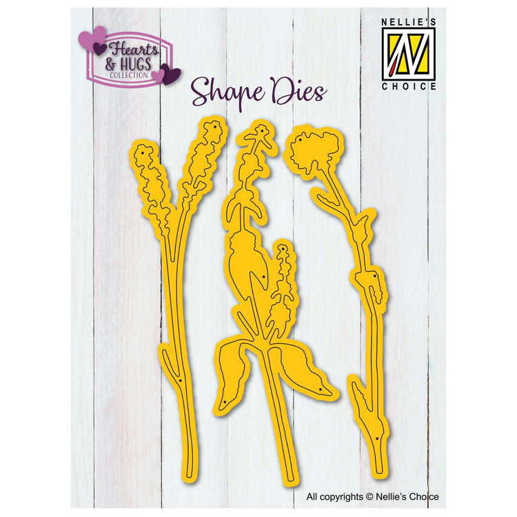 Nellies Wahl • Stanzformen Blumen 3x10x3cm 3St.