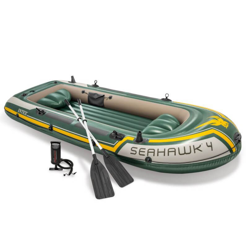 Intex Seahawk 4 Set - Vier -Personen aufblasbares Boot