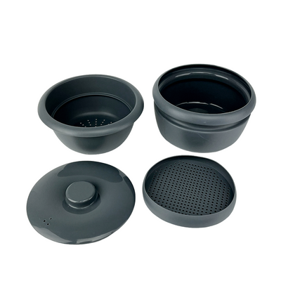 Secret the Gourmet Dampfbox grau 4-teilig