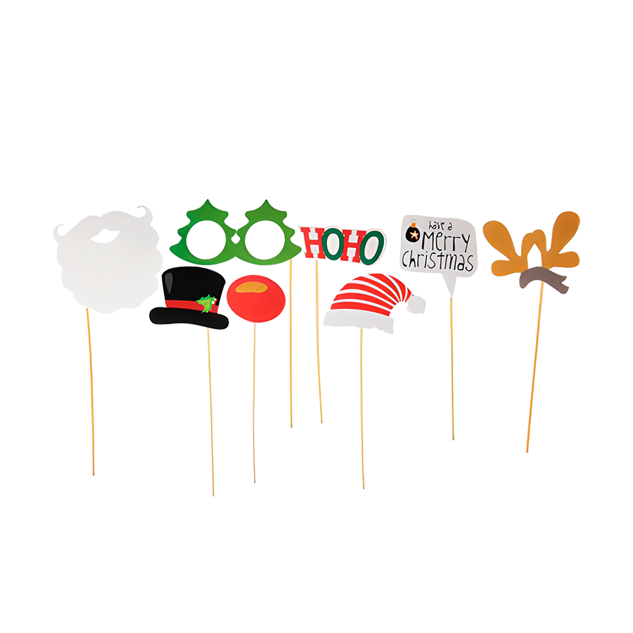 Selfie-Funsticks Weihnachten 8-teilig