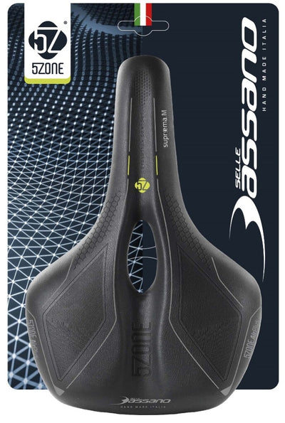Selle Bassano Sattel Suprema 5zone El Heren Schwarz