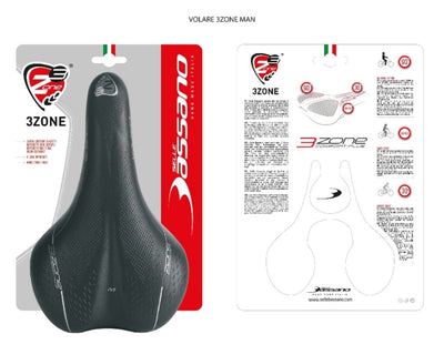Sattel Selle Bassano Volare M X33 Herren - schwarz