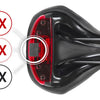 Sattel Volare M x33 mit LED -Männern - Schwarz