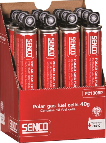 Senco Premium-Gaskartusche pc1308p | 40 Gramm | 11 Stück - pc1308p