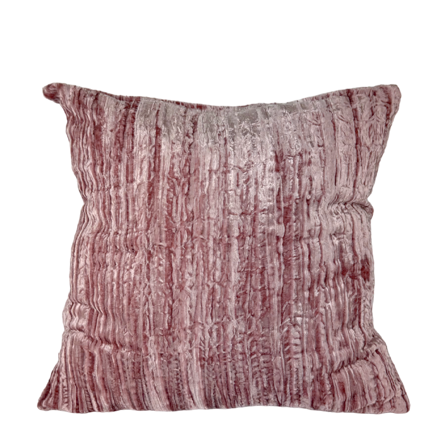 Seq Home Kissenbezug Samt rosa 50x50cm