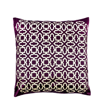 Seq Home Seidenkissenbezug Lila Champagner 45x45cm