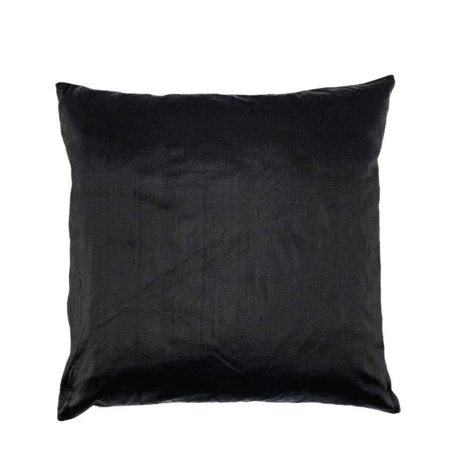 Seq Home Seidenkissenbezug schwarz 45x45cm