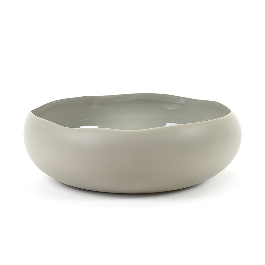 Serax unregelmäßige Schüssel l Taupe ø33x11,5cm