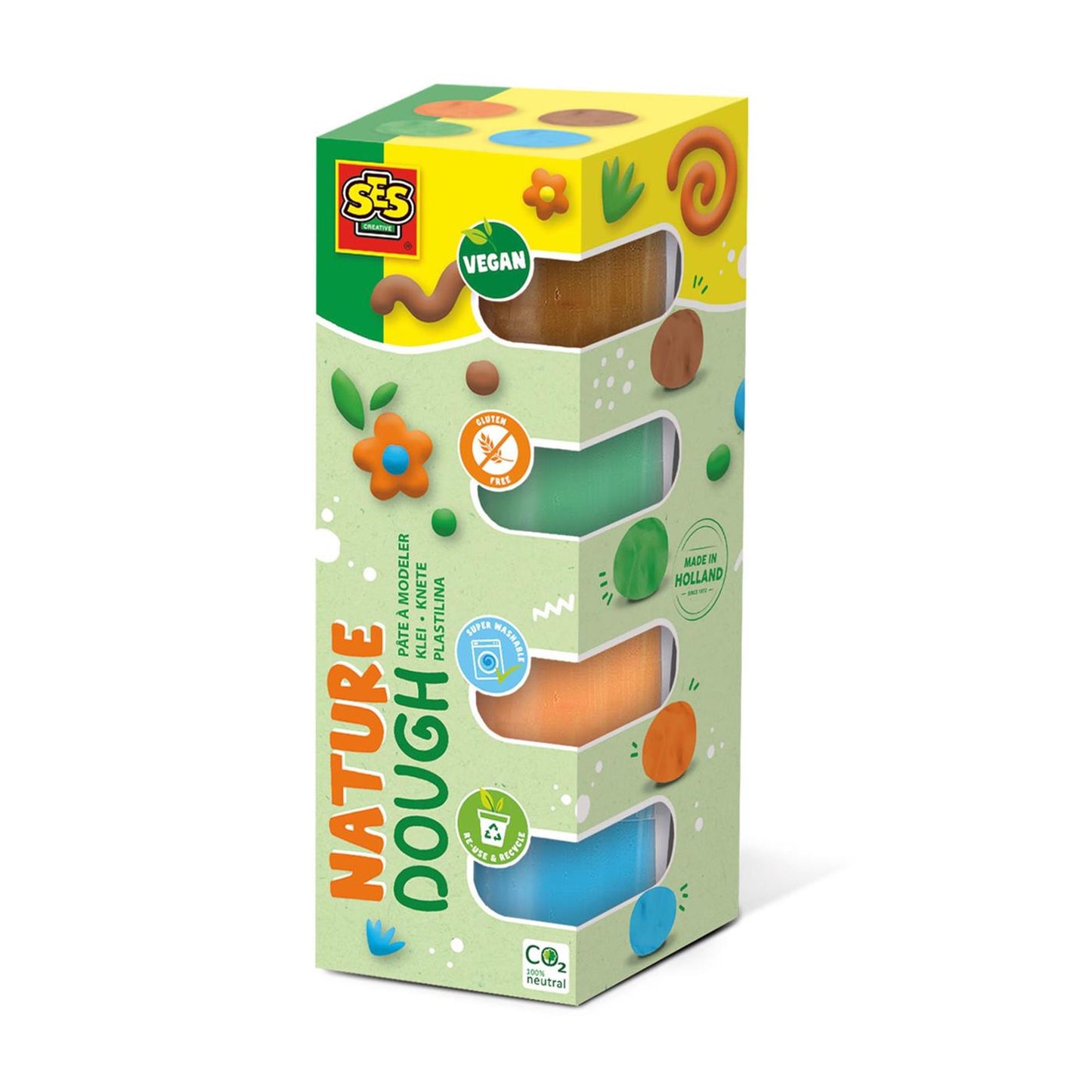 SES fühlt sich gut an Ton - Natur (4x90gr)