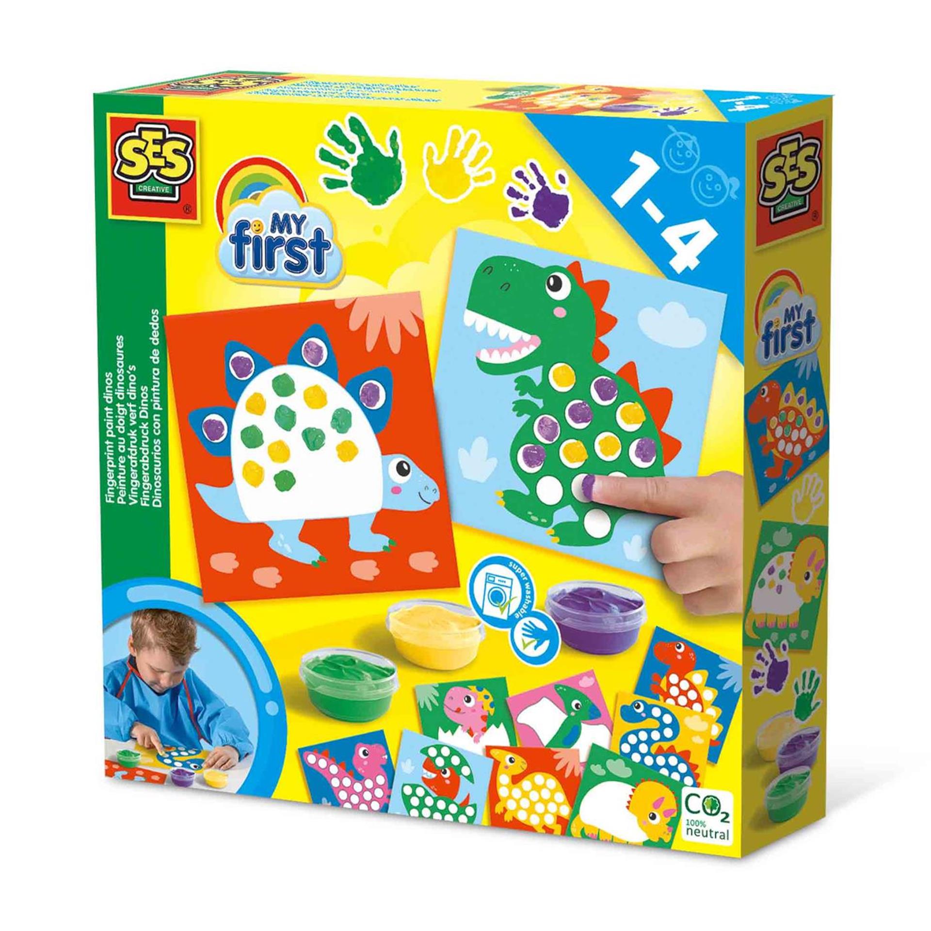 SES meine erste Fingerabdruckfarbe Dinos