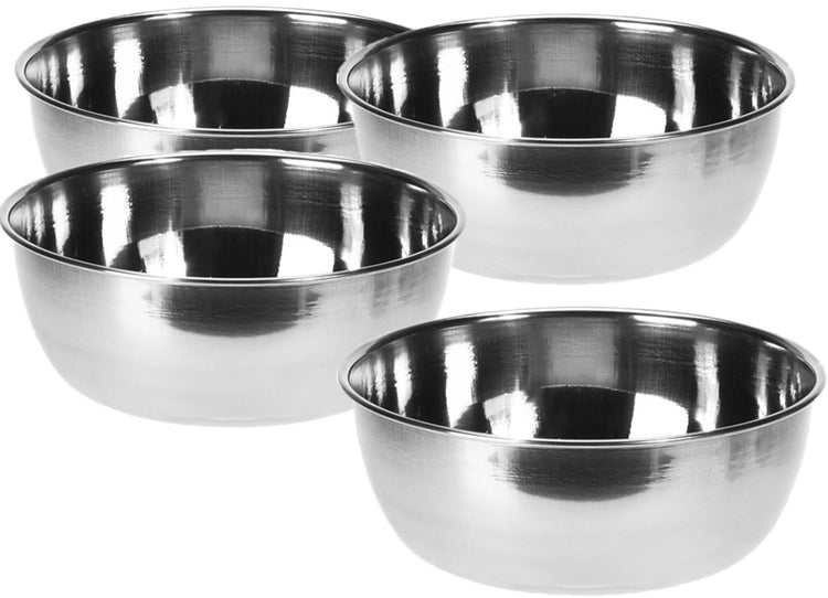 Excellent Houseware Schüsselset aus Edelstahl, 11 x 4 cm, 4-teilig