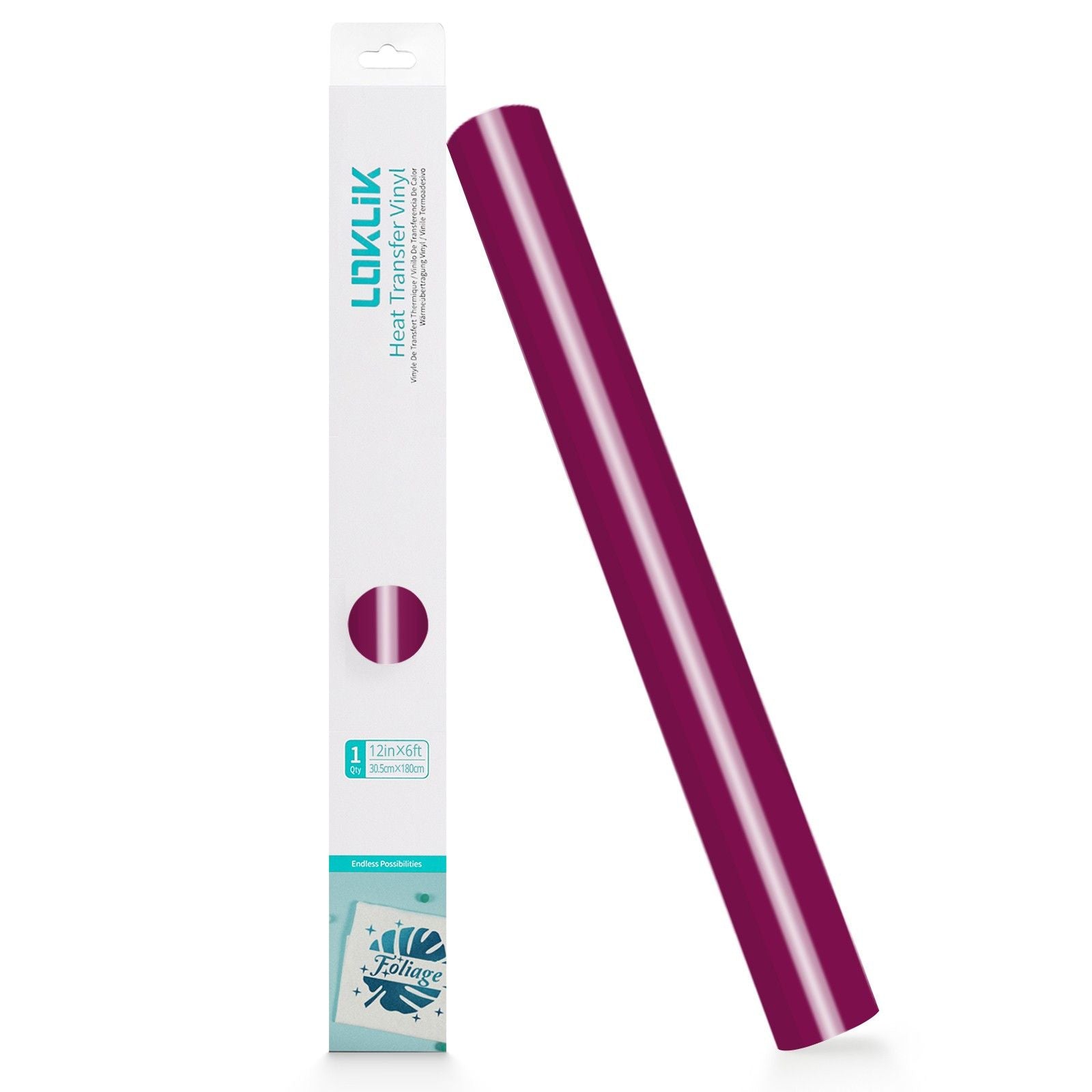 Loklik • Flexfolie Basic Pink Rot 30,5x180cm